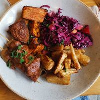 Seitan satey at The Harvest in Rotterdam