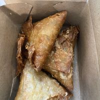 Samosa from hot bar  at Whole Foods Market - Westlake in Seattle
