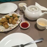 Oyster as a starter. Didn’t taste like oyster but it was very good.  at Affinity Vegetarian Garden in Winnipeg