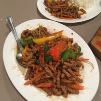 Spicy tofu flakes🌶 at Affinity Vegetarian Garden in Winnipeg