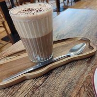 Hot chocolate made with cacao at Domu in Bangor