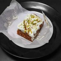 Carrot cake at Domu in Bangor