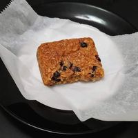 Blackberry flapjack at Domu in Bangor