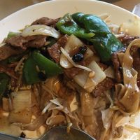 The ";beef"; is incredible, so realistic. at Delicious Vegetarian Restaurant in Winnipeg