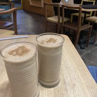 Pancake batter protein smoothies   at Lexi's Healthy Eatery in Rosebank