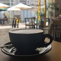 Coffee with a view  at Lexi's Healthy Eatery in Rosebank