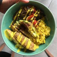 Great breakfast dish!  at Lexi's Healthy Eatery in Rosebank