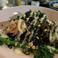 Black rice bowl at Lexi's Healthy Eatery in Rosebank