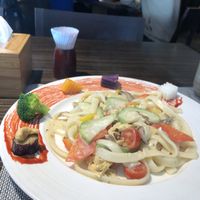 Pasta with white sauce (milk) at Kuan Xin Yuan - Easy House - AnHur District in Taipei