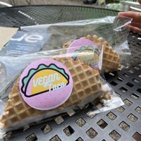 Vegan Ice Cream Tacos  at Furniture City Creamery in Grand Rapids
