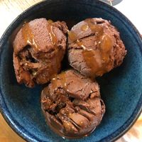 Vegan choc and orange ice cream  at Wagamama in Swindon