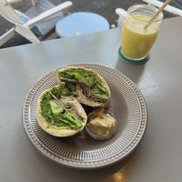 Soy wrap  at Ukku Acai Bar in Puerto Ayora