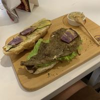 Sandwich with home-made soy meat at Ukku Acai Bar in Puerto Ayora