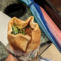 Falafel wrap at East Side Pockets in Providence