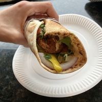Falafel wrap   at East Side Pockets in Providence