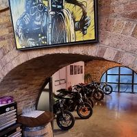 Conference room at The Bike Shed Motorcycle Club in London