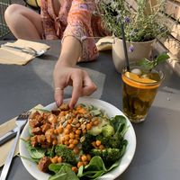 Green protein salad  at SLA - Oude Binnenweg in Rotterdam