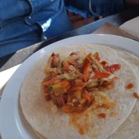 Main: jackfruit fajitas (1) at Vegania in Madrid