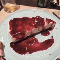 Cheesecake at Vegania in Madrid