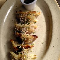 Gyozas at Vegania in Madrid