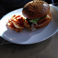 Beyond burger at Vegania in Madrid