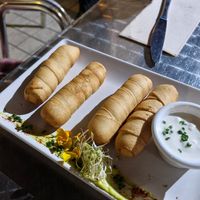 Tequeños at Vegania in Madrid