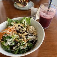 Bean bowl. A bit bland but wholefood nutritious  at Paseyo in Mullumbimby