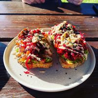 Andrew’s breakfast  at Paseyo in Mullumbimby