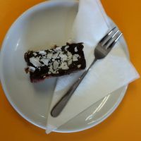 'Cherry ripe' slice (vegan) at Belle Vue Cafe in Warwick