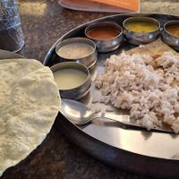 Thali meal at Arya Nivas in Thiruvananthapuram
