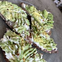 The rosemary cheese was just the right amount of rosemary for the avocado toast.  at Choice Health Bar in Paia