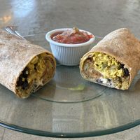 Breakfast burrito    at Choice Health Bar in Paia