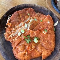Kimchi jeon vegan option  at Seoul Vibe in Koh Phangan