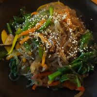 Sweet potato noodles (japche) at Seoul Vibe in Koh Phangan