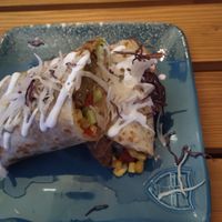 Falafel buritto vegan at King's Caffe in Malinska