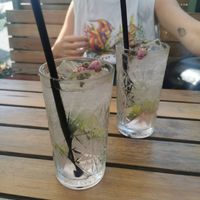 Sakura mohito with cheery liquor at King's Caffe in Malinska