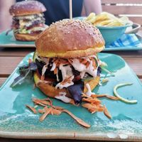 Vegan burger at King's Caffe in Malinska