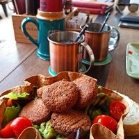 Falafel salad at King's Caffe in Malinska