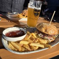 Vegan burger  at King's Caffe in Malinska