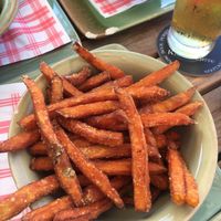 sweet potato fries  at King's Caffe in Malinska