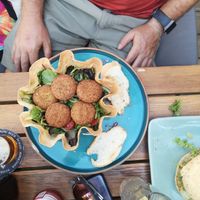 Falafel salad at King's Caffe in Malinska