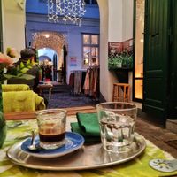 Nice coffee at My Secret Garden Cafe in Vienna