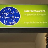 Sign at My Secret Garden Cafe in Vienna