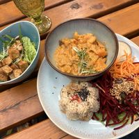 Indian curry  at My Secret Garden Cafe in Vienna