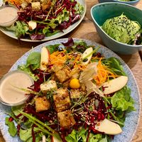 Secret Garden Salad with grilled organic tofu  at My Secret Garden Cafe in Vienna