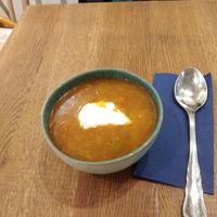 Ukrainian Borscht at My Secret Garden Cafe in Vienna