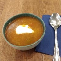 Ukraine Borscht. It's Vegan. at My Secret Garden Cafe in Vienna