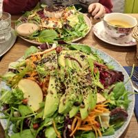 Avocado and chees salad at My Secret Garden Cafe in Vienna
