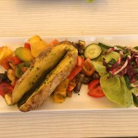 Ofenkartoffel mit Grillgemüse at Seehotel Herlinde in Podersdorf Am See