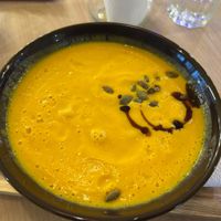 Pumpkin soup   at bistro ZDRAVO in Sarajevo